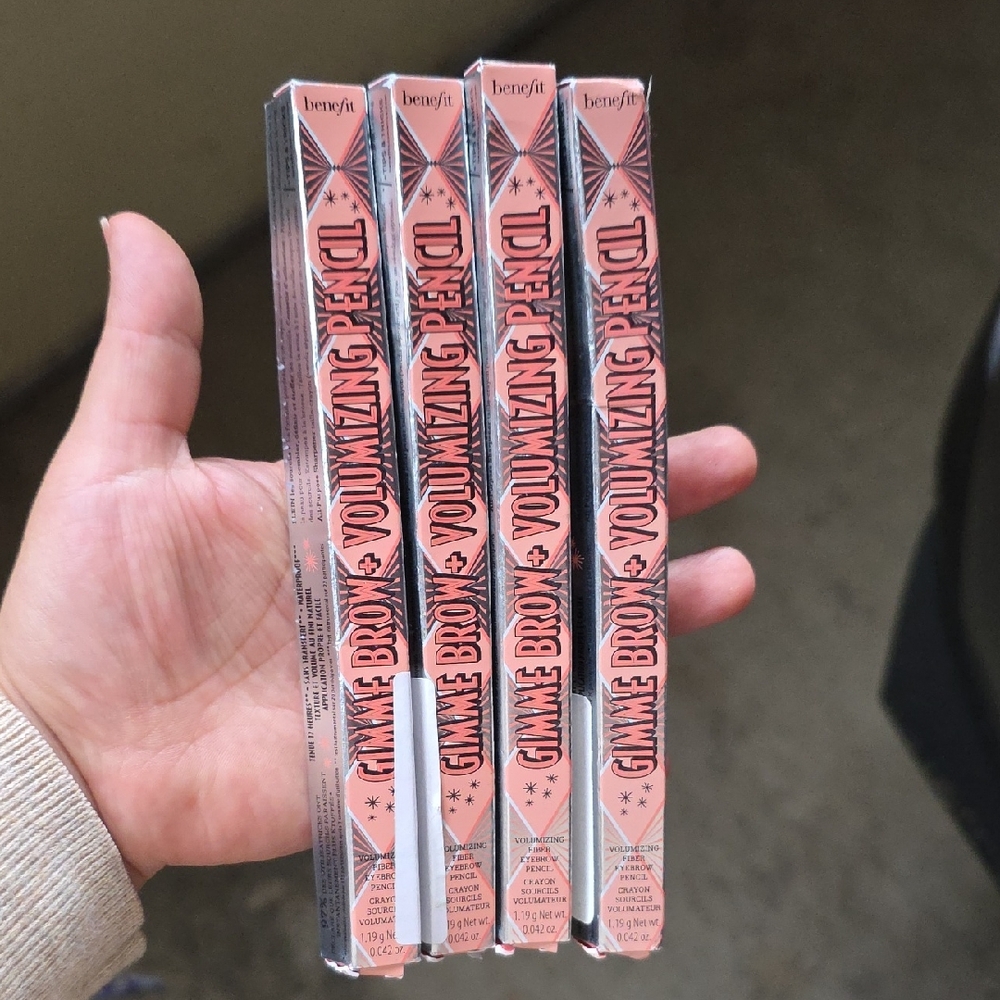 Benefit Gimme Brow Volumizing Pencil Collection X4  Number 4 Warm Deep Brown